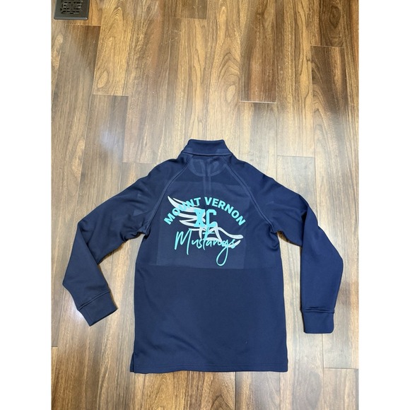 Mount Vernon Mustangs Men's Pullover. Polyester. Navy Blue. Sz M - Picture 9 of 16